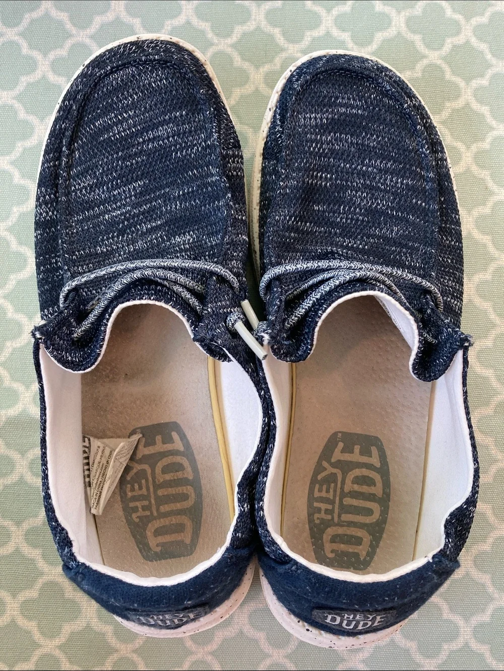 Hey Dude Wendy Sox Navy Slip On Shoes 7